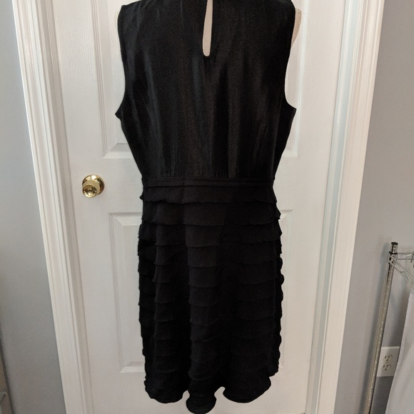 Max and Cleo Black Cocktail Dress with Ruffles - Picture 7 of 8